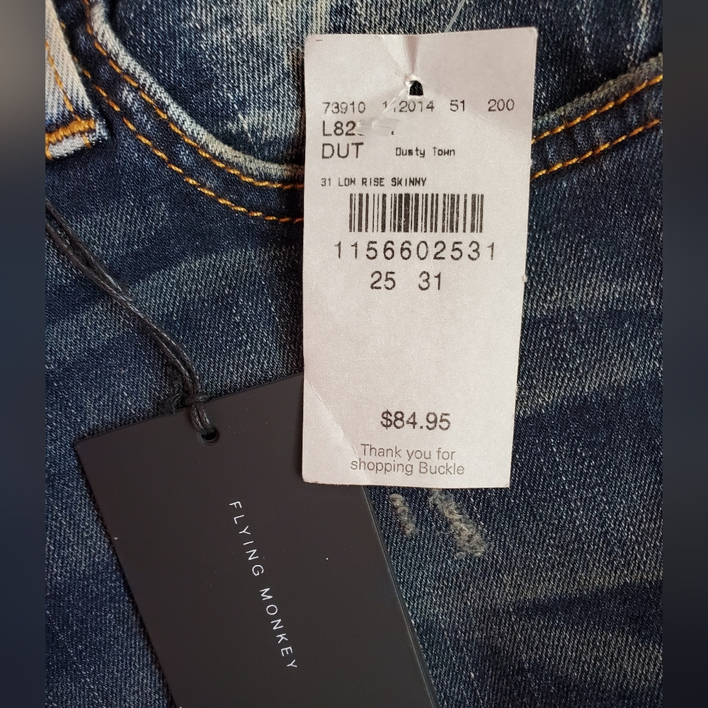 Flying Monkey Low Rise Distressed Skinny Jean - Picture 8 of 8